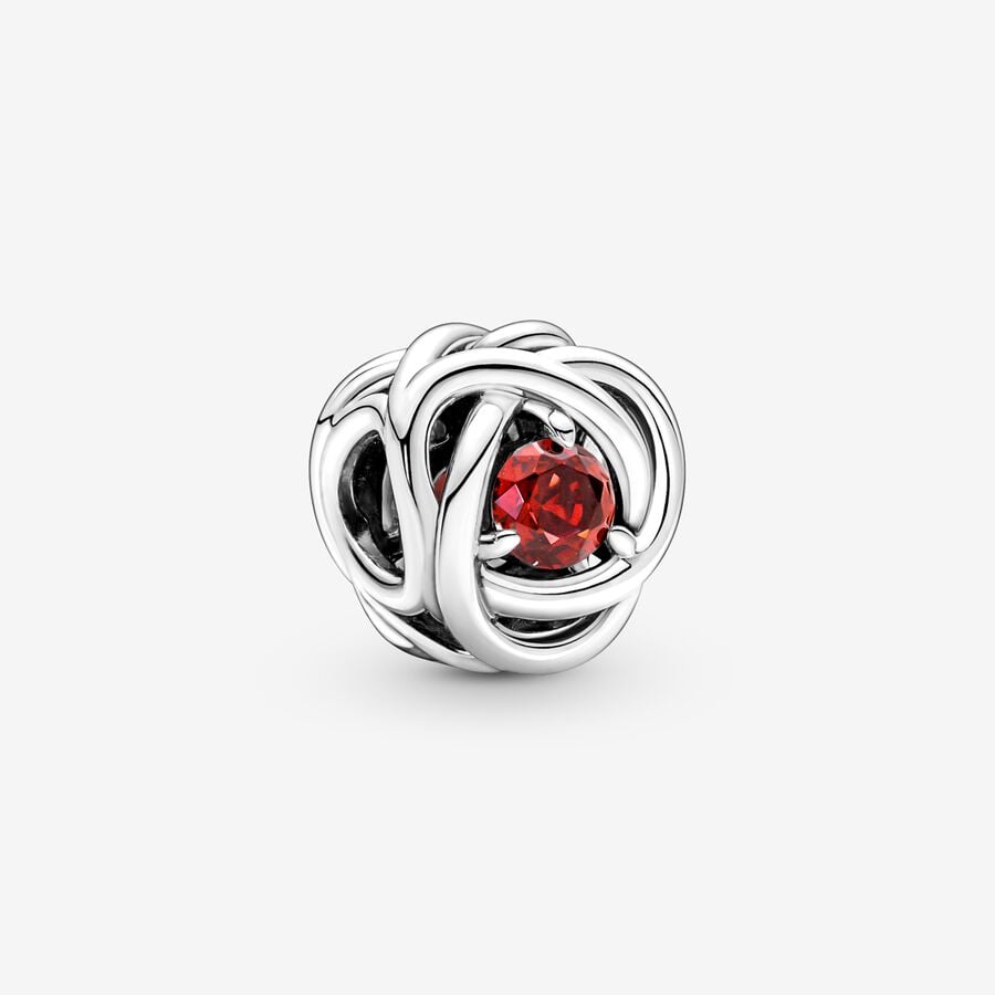 July True Red Eternity Circle Charm image number 0