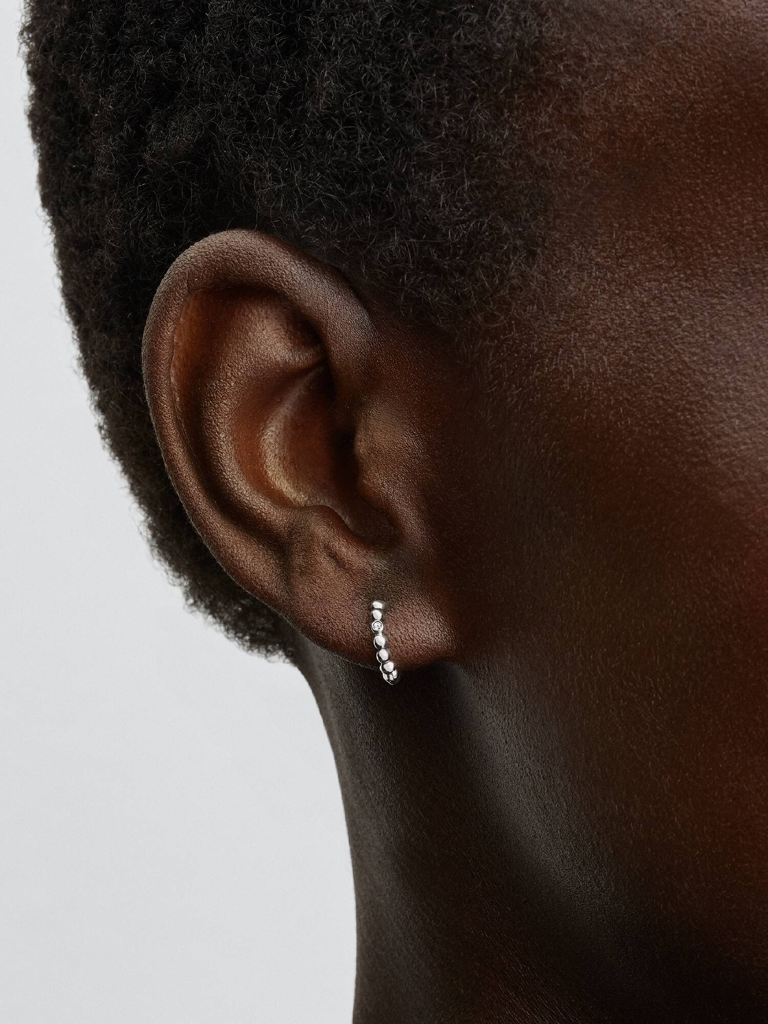 Beaded Huggie Earrings