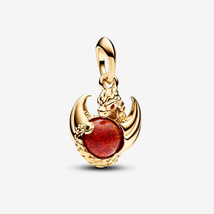 Game of Thrones Dragon Fire Dangle Charm image number 0