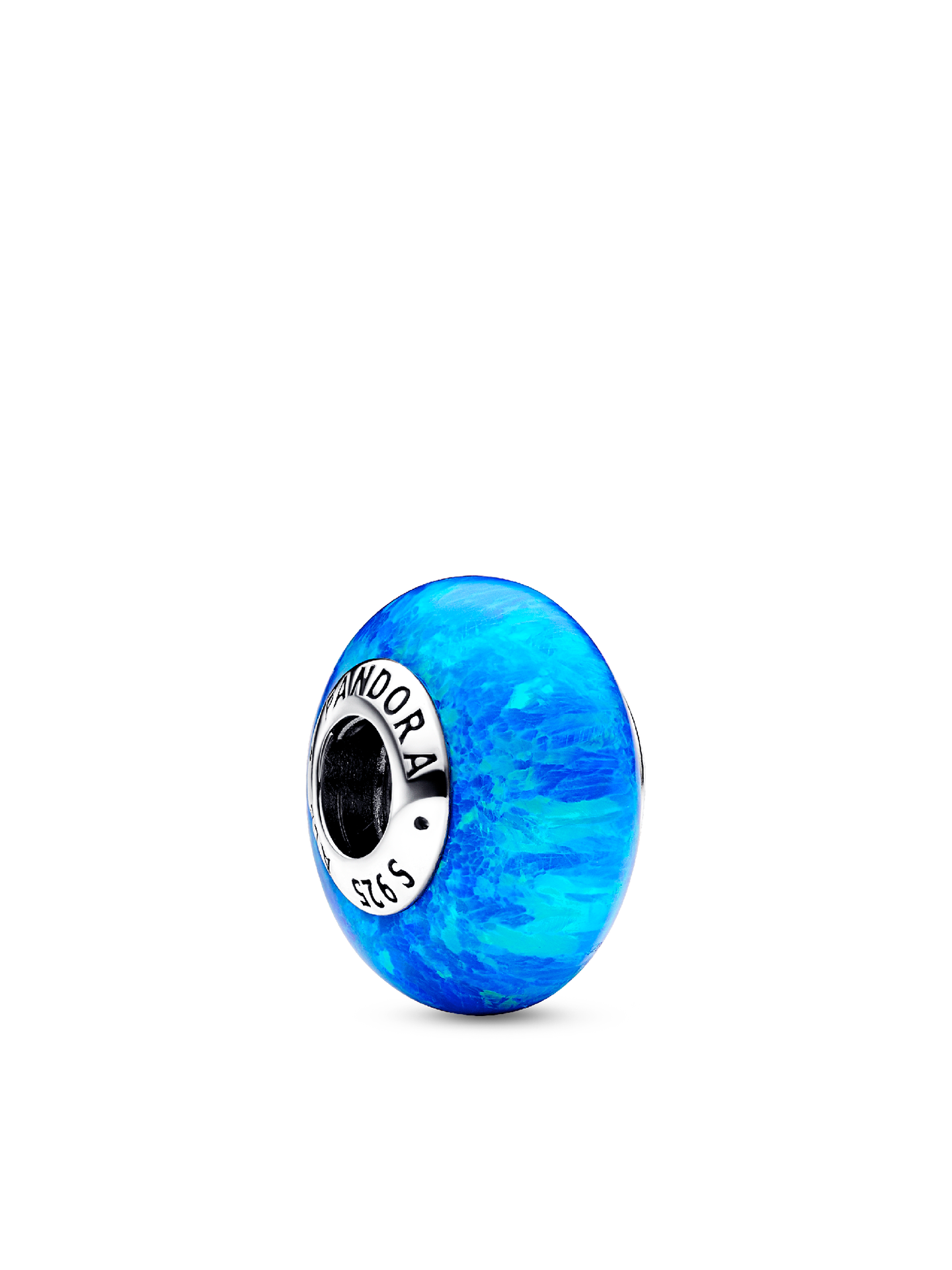 Женский шарм Pandora Opalescent Ocean Deep Blue Charm, цвет: Серебро