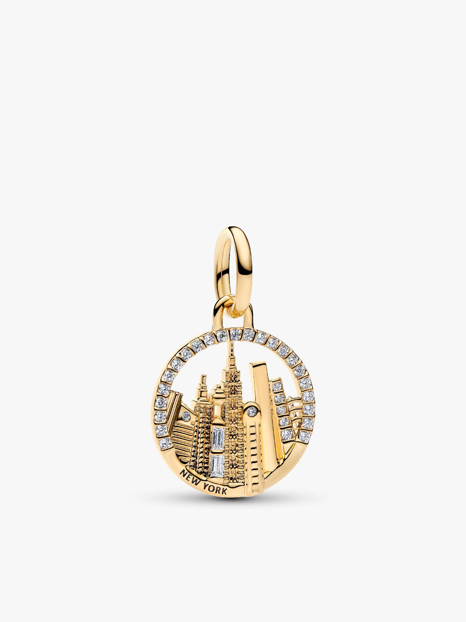 New York Skyline Dangle Charm