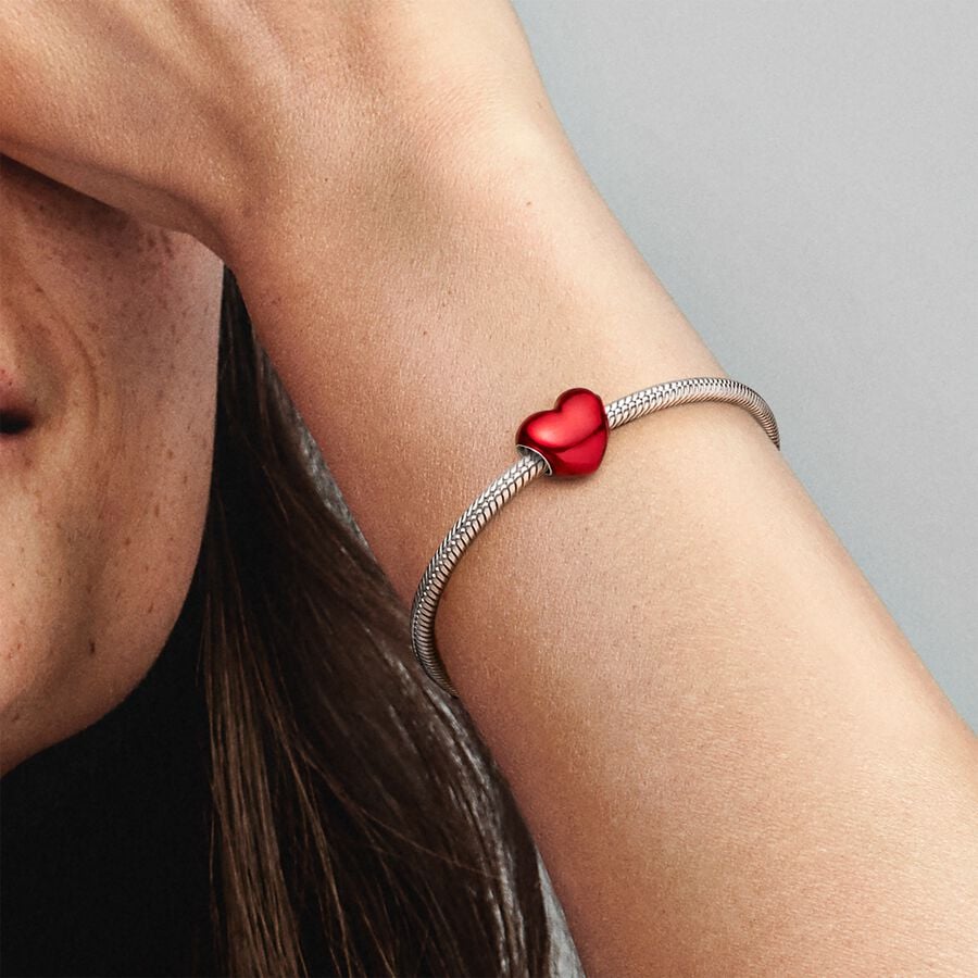 Red Heart Charm | Sterling silver | Pandora
