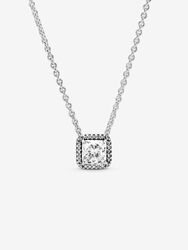 FINAL SALE - Square Sparkle Halo Necklace FINAL SALE - Square Sparkle Halo Necklace