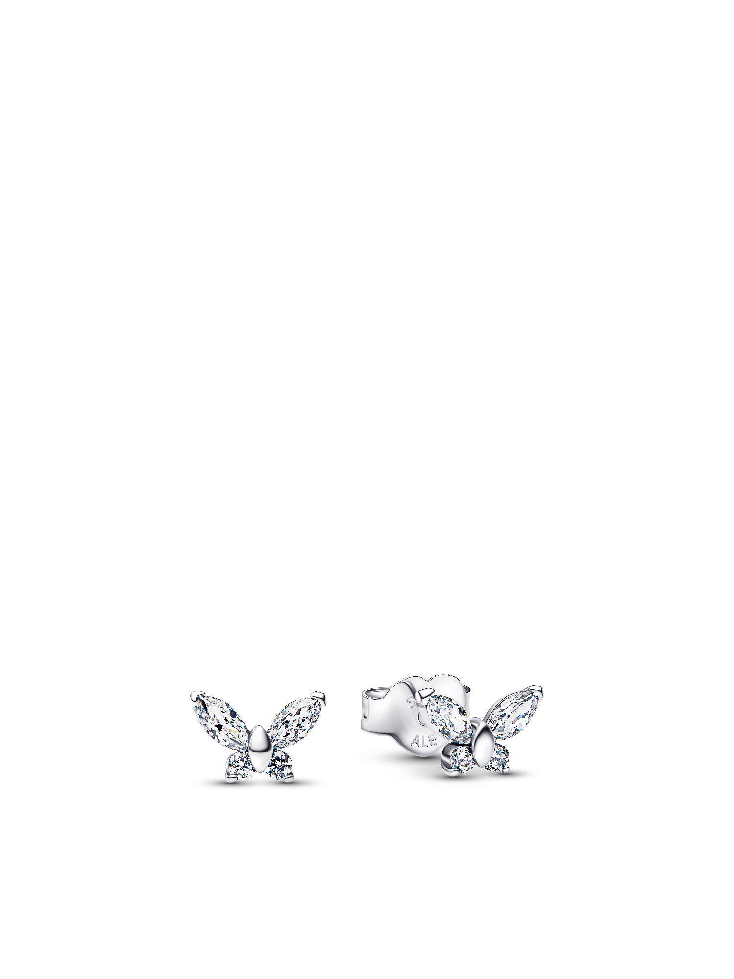 Sparkling Clear Butterfly Jewelry Set