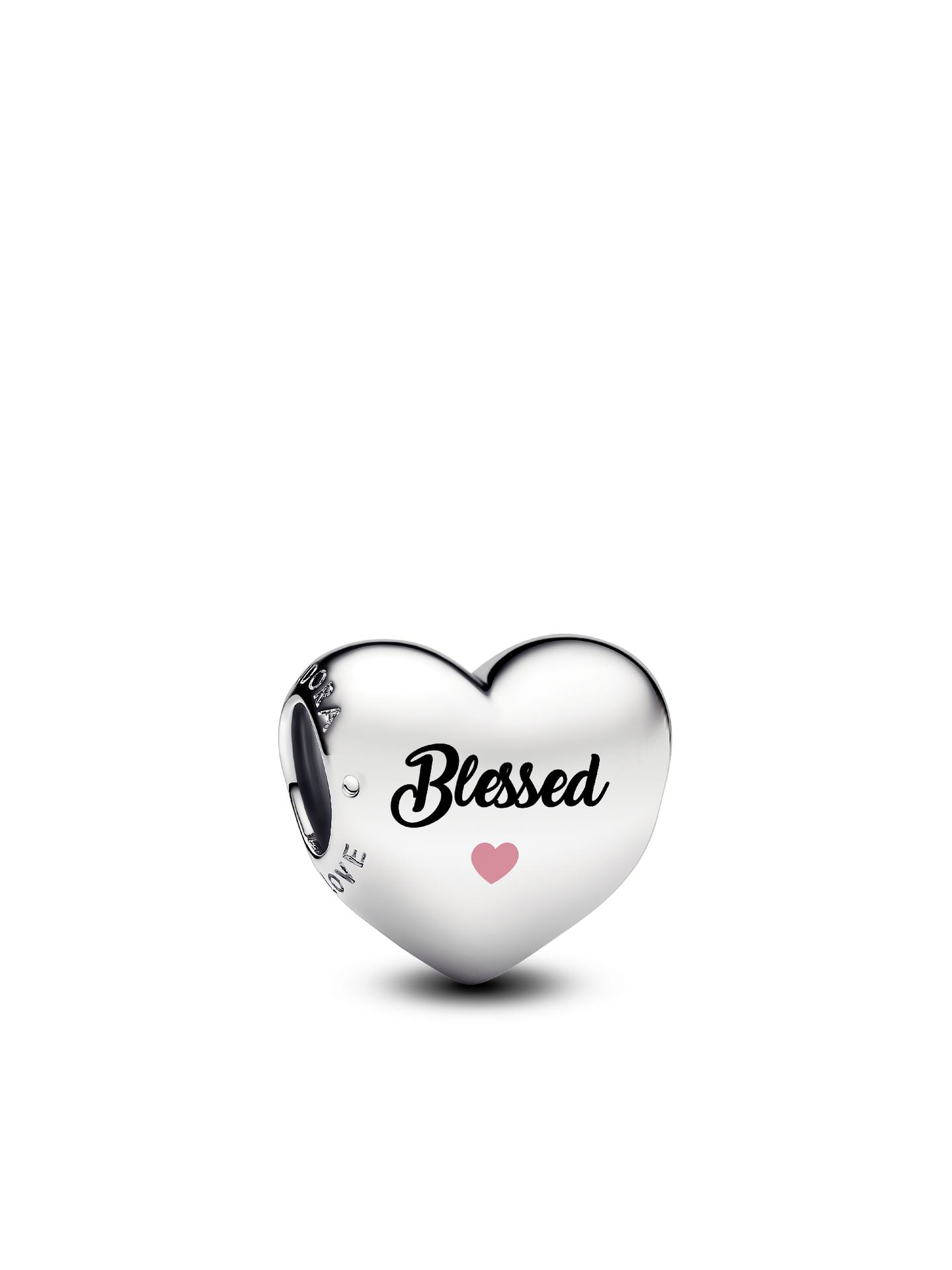 Женский шарм Pandora Blessed Heart Charm, цвет: Серебро — фото 1