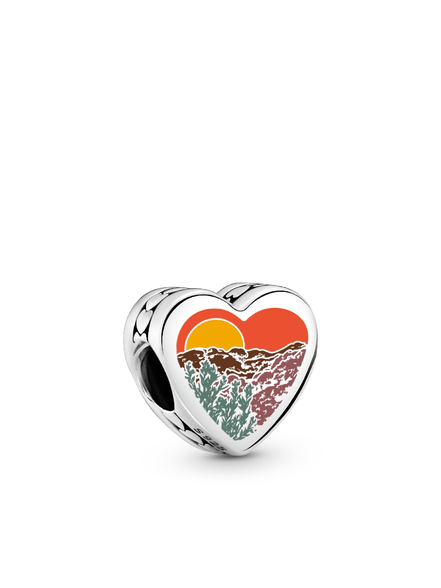 Женский шарм Pandora Nevada Heart Charm, цвет: Серебро — фото 1