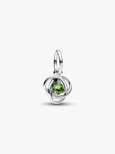 FINAL SALE - Spring Green Eternity Circle Dangle Charm