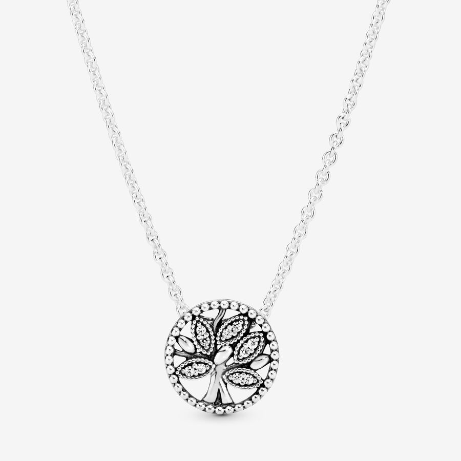Silver Necklace with Charm - Wave by Treeline Collective (mini) – All The  Good Things From BC