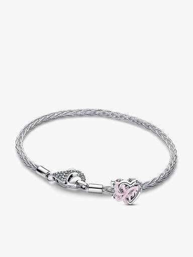 Entwined Heart and Butterfly Bracelet Gift Set