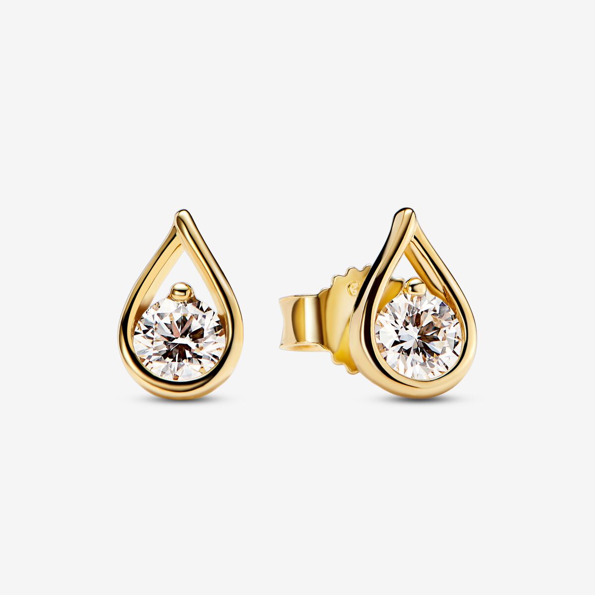 Pandora Brilliance Lab-created 0.50 ct tw Diamond Stud Earrings | Gold ...