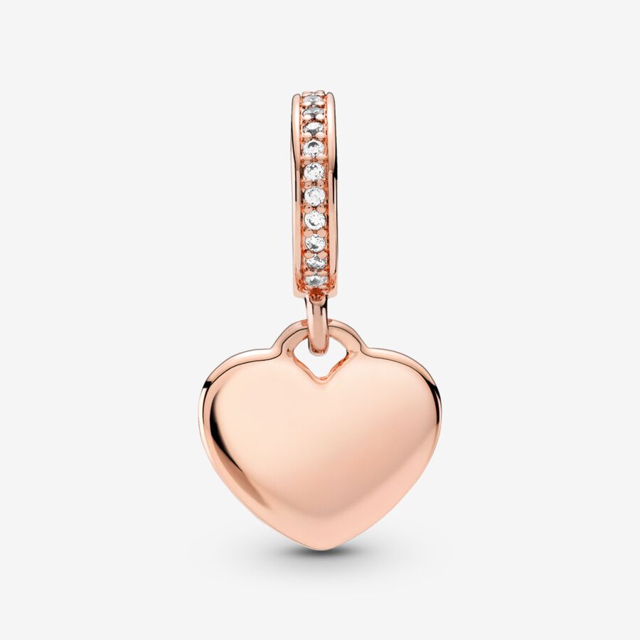 Pandora Gold Engravable Heart Charm - 762015C00