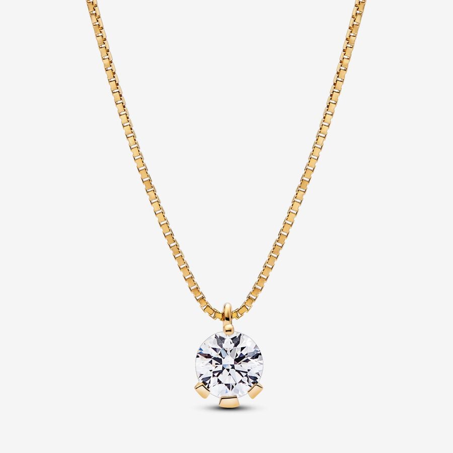 Pandora Nova Lab-grown Diamond Pendant Necklace 1.00 carat tw 14k Gold image number 0