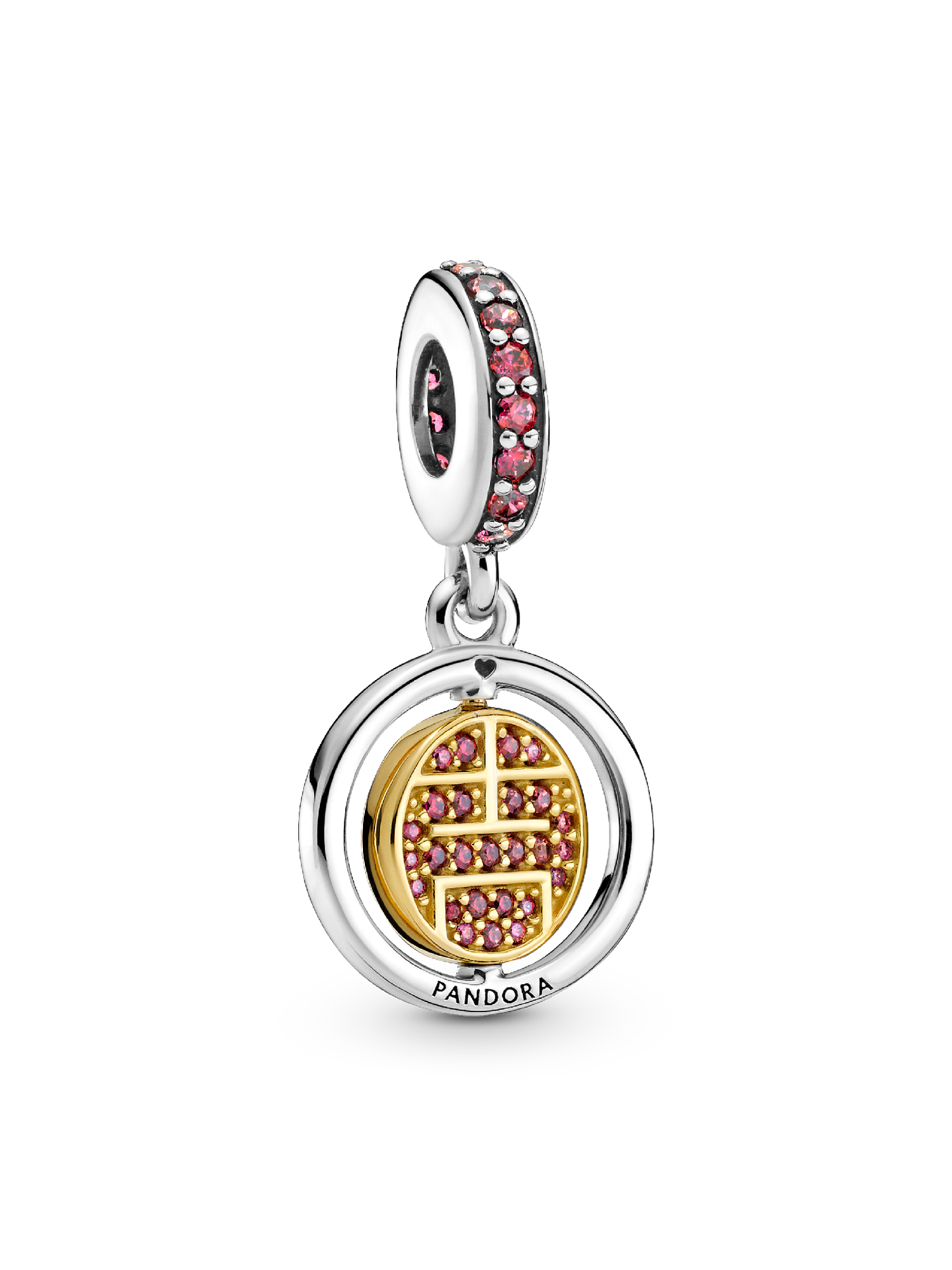 Шарм Pandora Spinning Lucky Dangle Charm, цвет: Двухцветный — фото 1