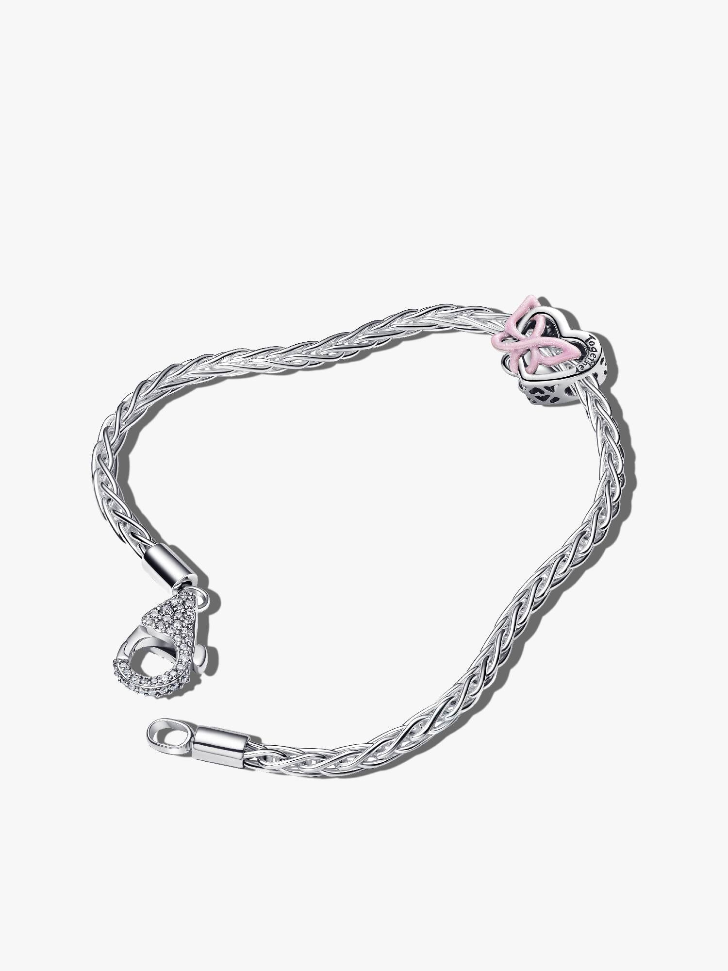 Entwined Heart and Butterfly Bracelet Gift Set