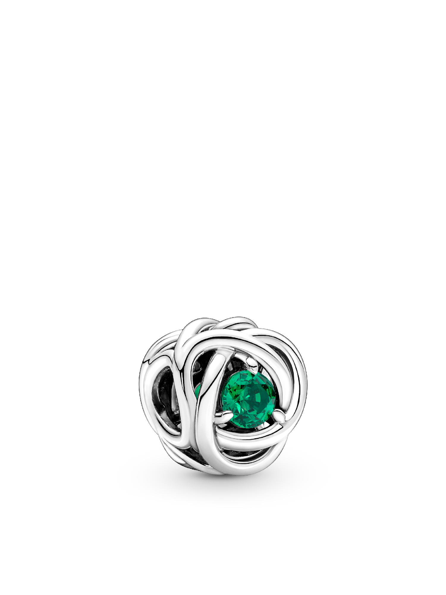 May Birthstone Eternity Circle O Pendant Set