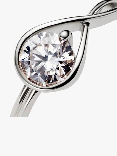 Pandora Infinite 14k White Gold Lab-grown Diamond Ring