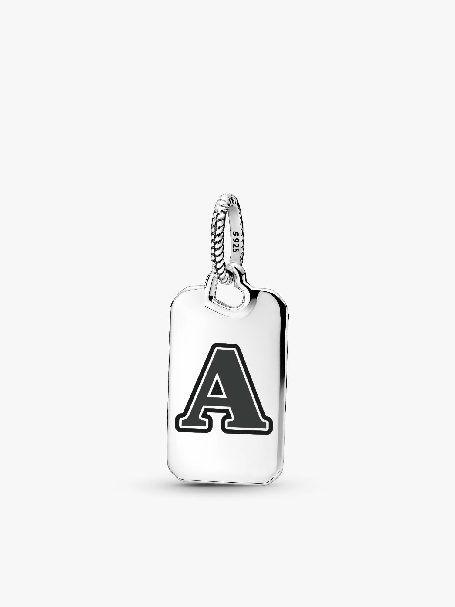 Letter A Rectangle Pendant