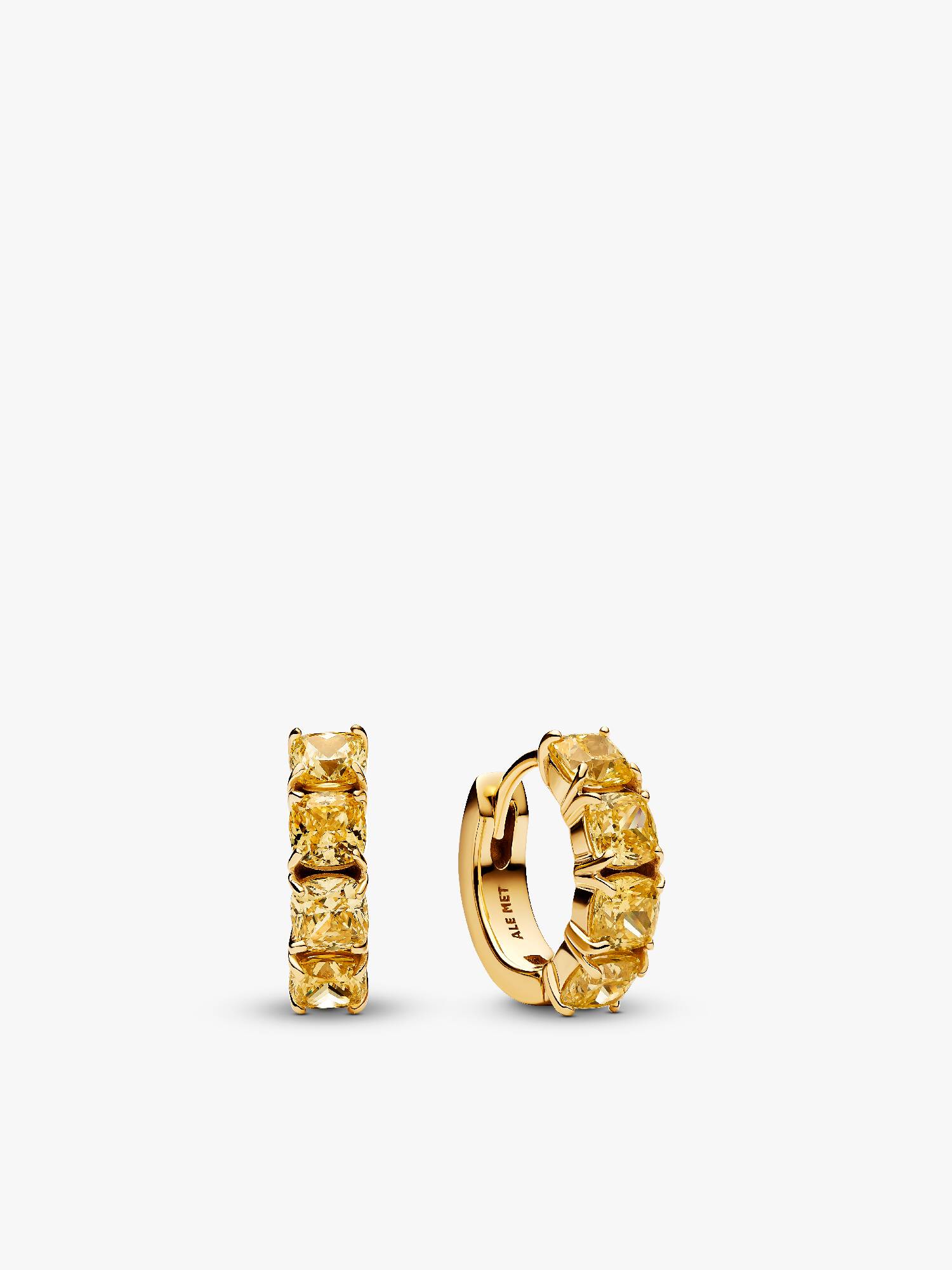 Yellow Hoop Earrings