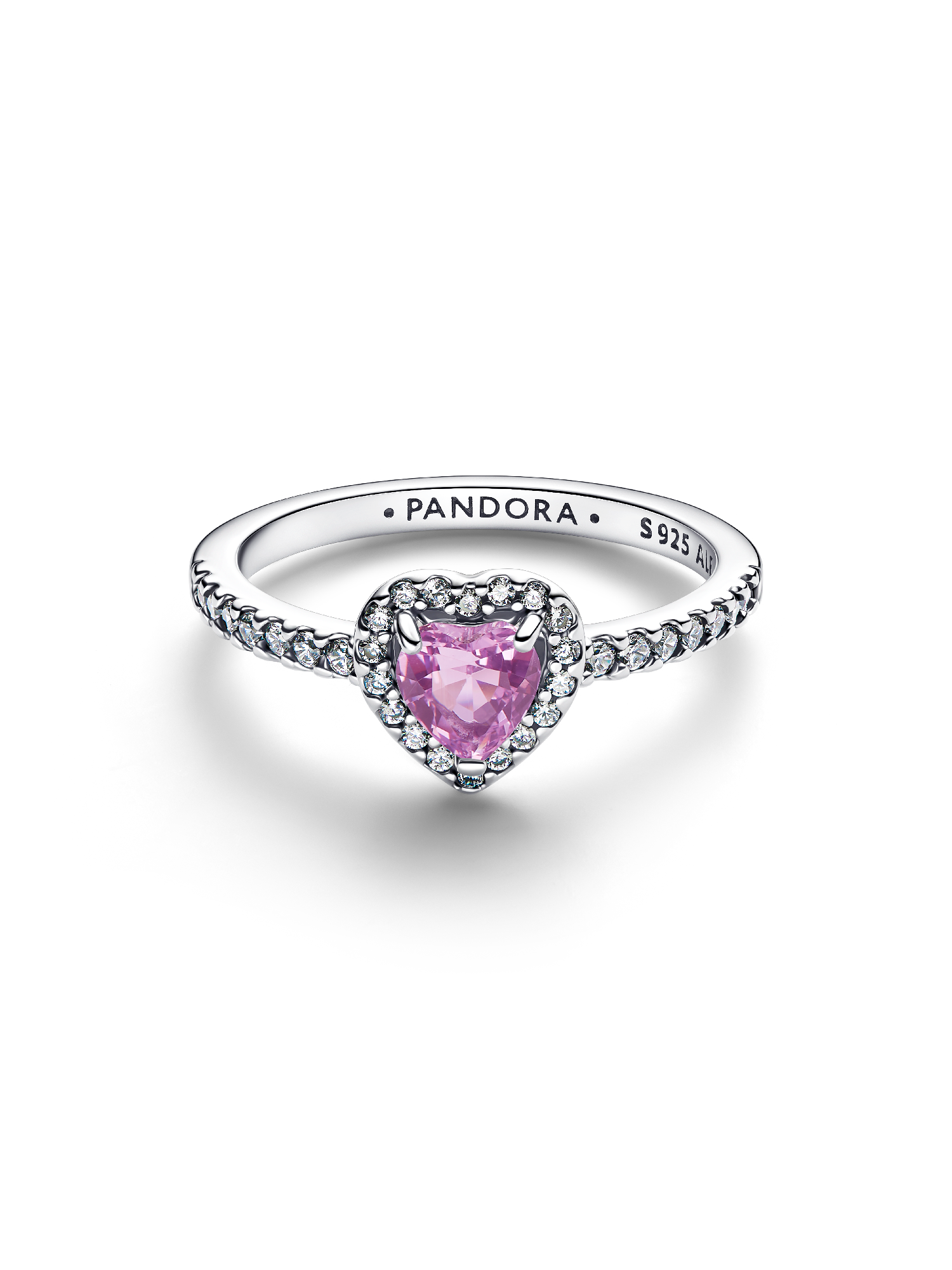 Elevated Light Purple Heart Ring