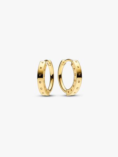 FINAL SALE - Pandora Signature I-D Hoop Earrings