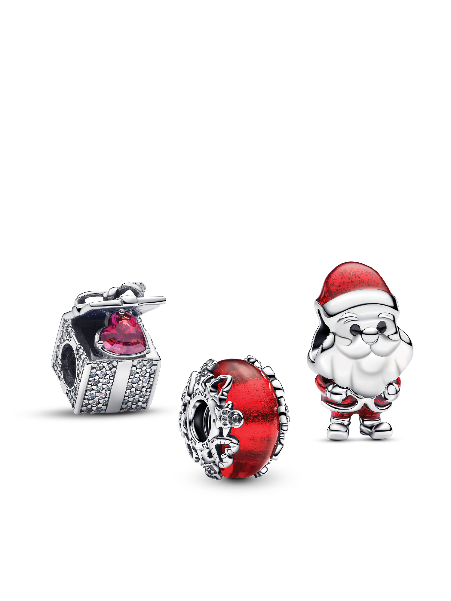 Santas Coming to Town Charm Trio