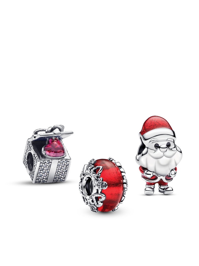 Santas Coming to Town Charm Trio