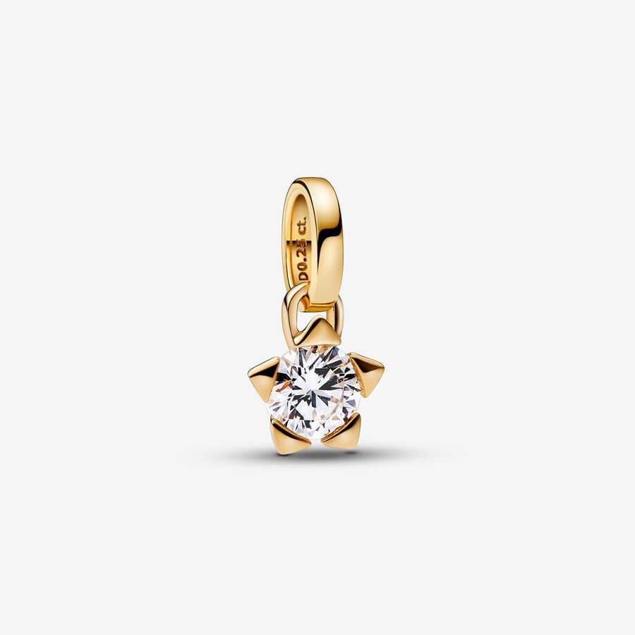 Pandora Talisman Lab-grown Diamond Star Pendant 0.25 carat tw 14k Gold image number 0