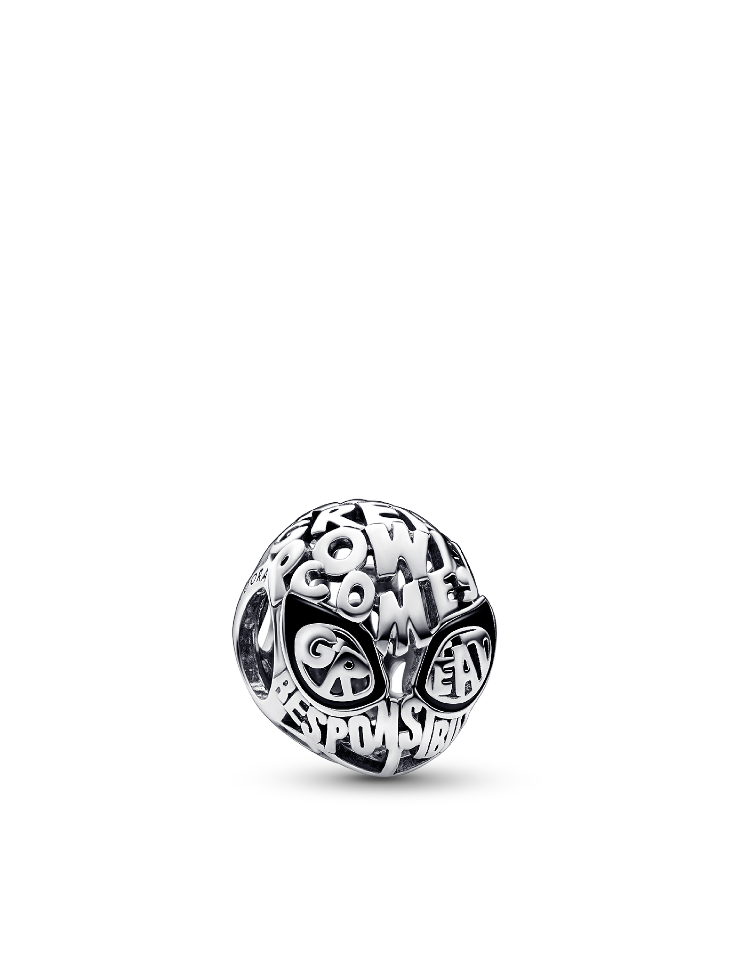 Женский шарм Pandora Marvel Spider-Man Mask Charm, цвет: Серебро — фото 1