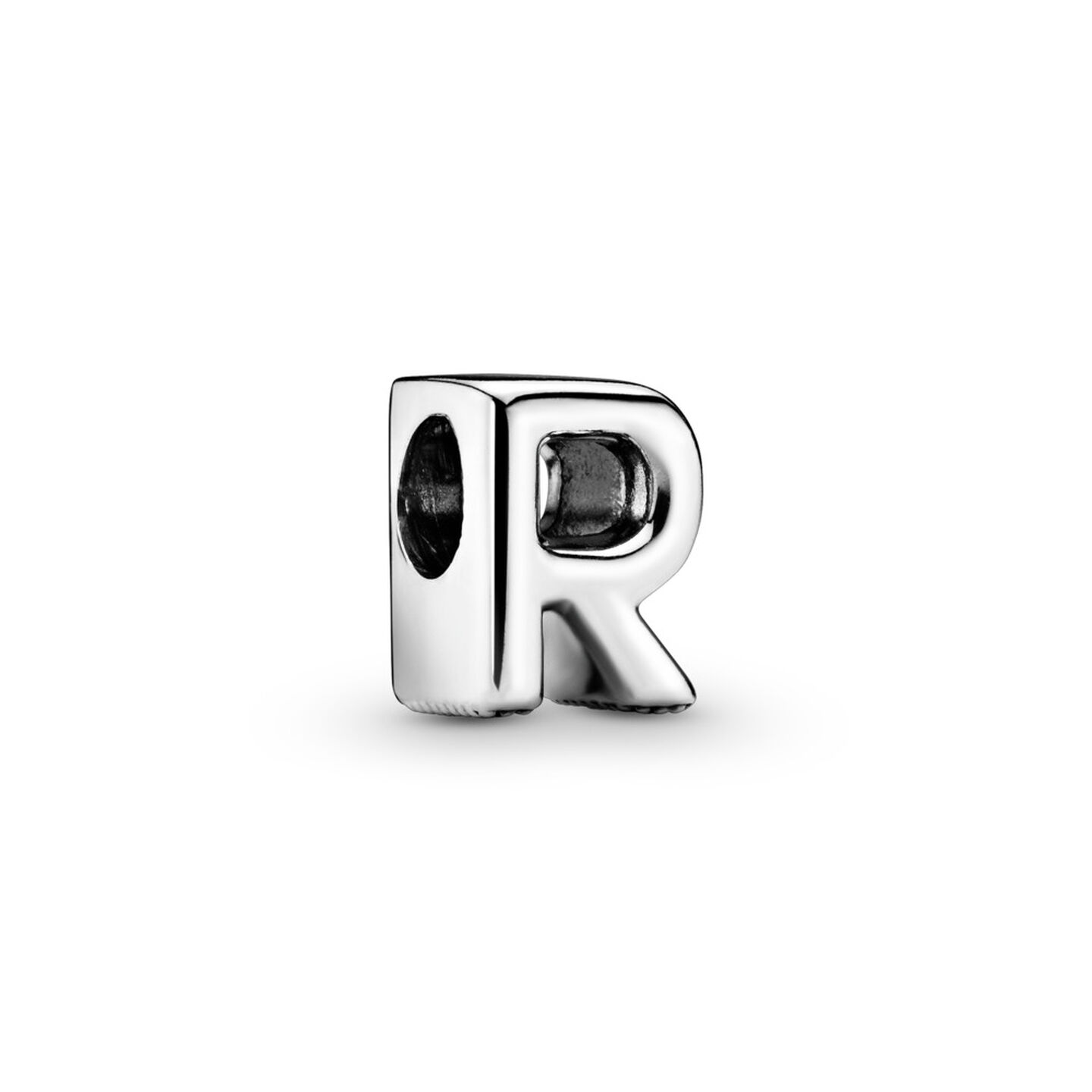 Женский шарм Pandora Letter R Alphabet Charm, цвет: Серебро — фото 2