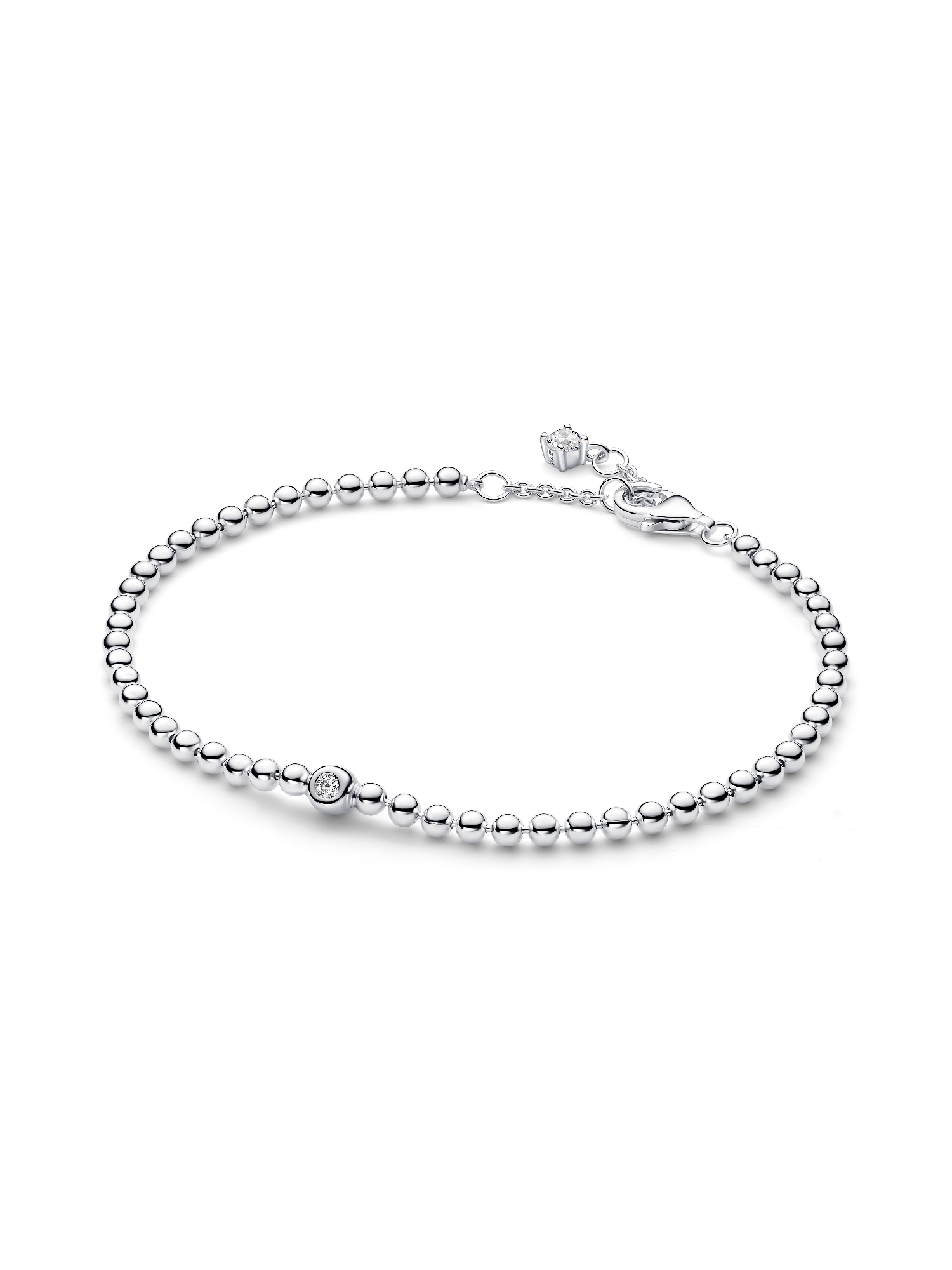 Beads & Sparkling Stone Bracelet