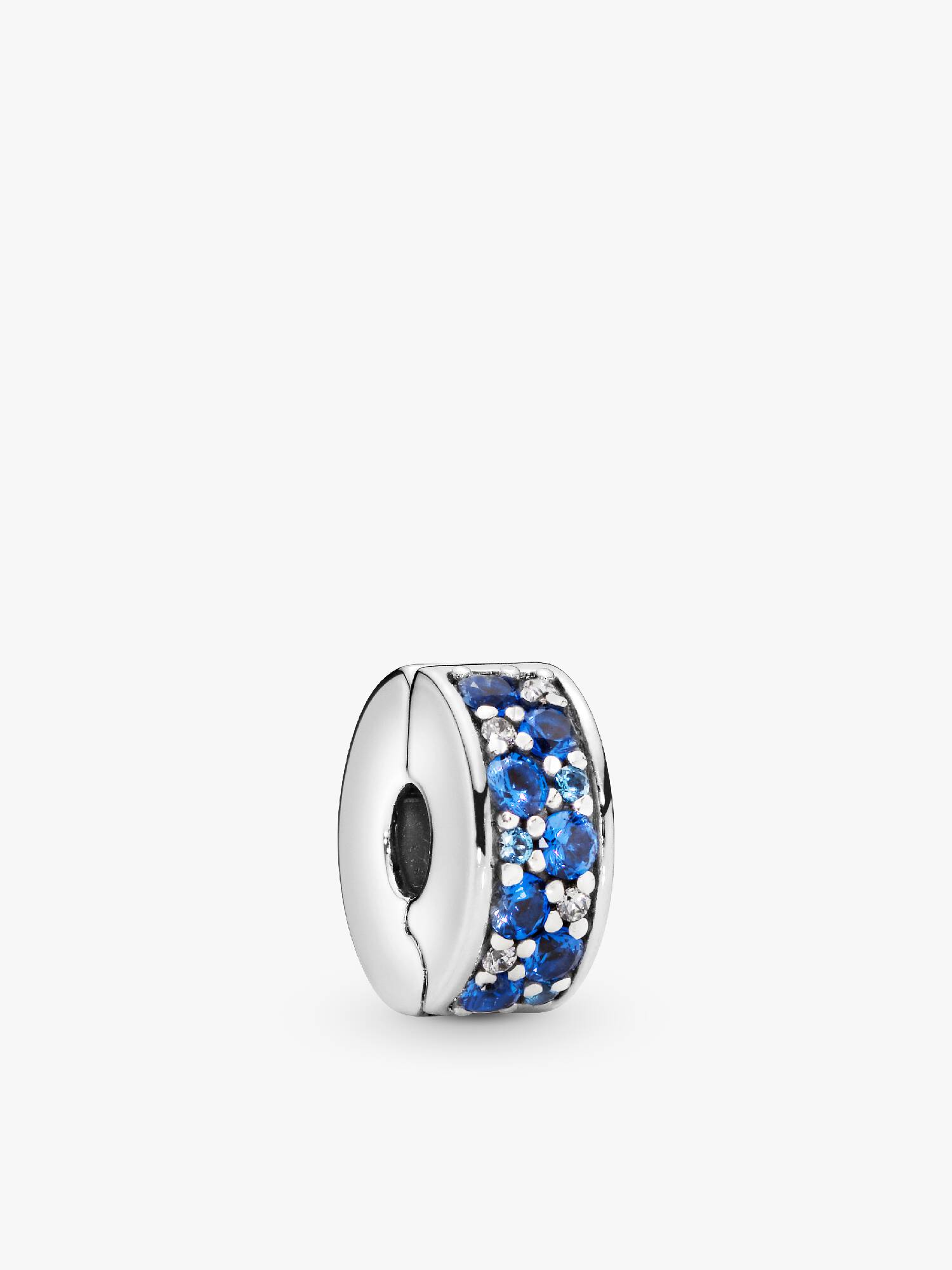 Blue Pavé Clip Charm