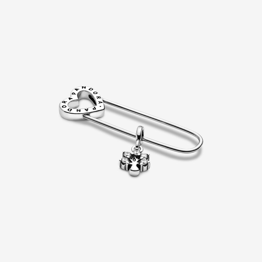 Pandora Me Safety Pin Brooch | Sterling silver | Pandora US