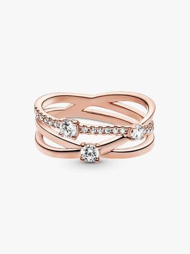 FINAL SALE - Sparkling Triple Band Ring
