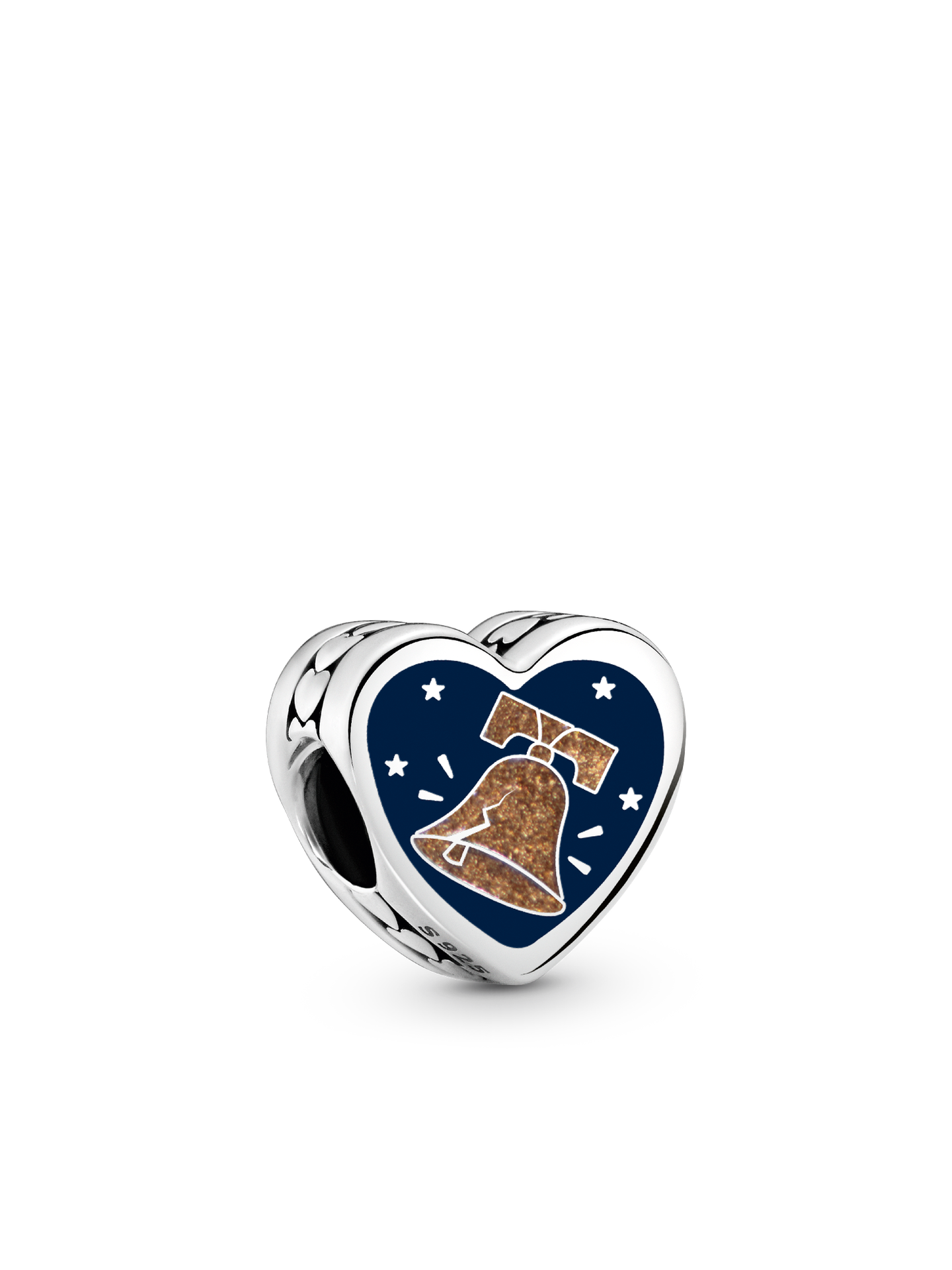 Женский шарм Pandora Pennsylvania Heart Charm, цвет: Серебро — фото 1