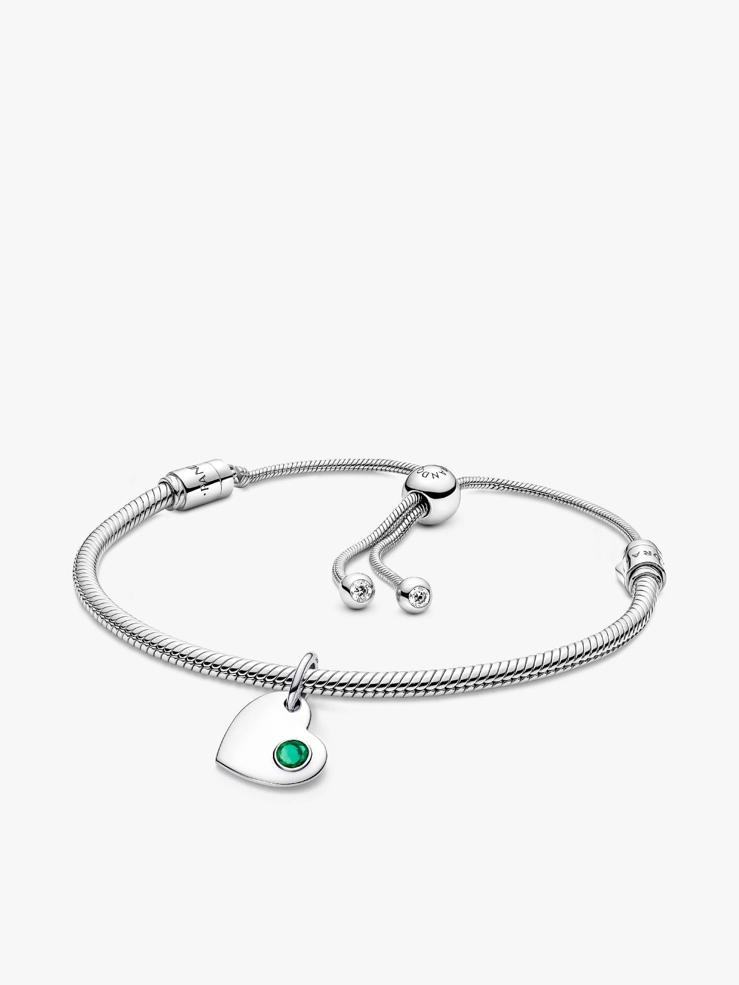 May  Engravable Dangle Charm Bracelet Set