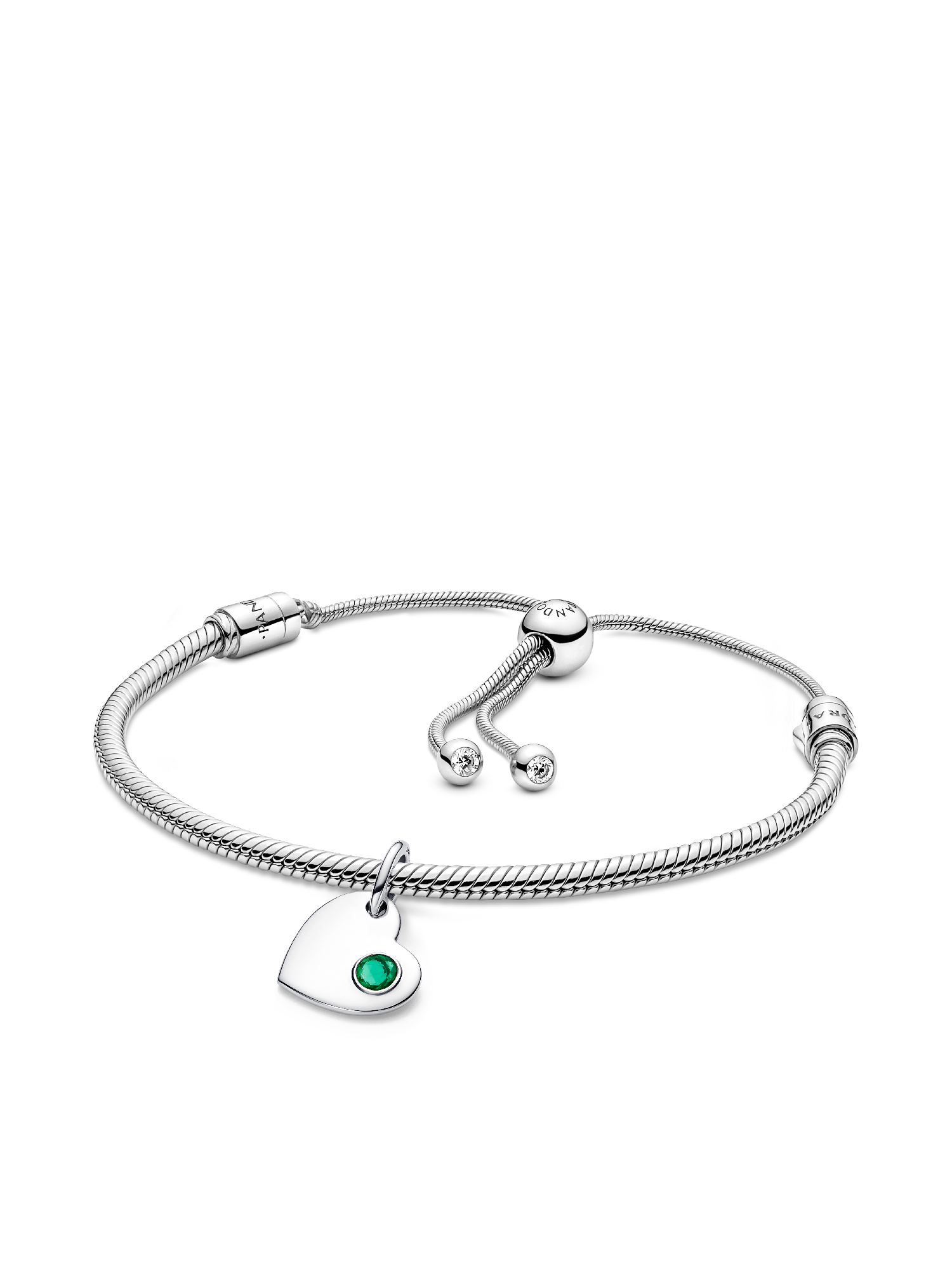May  Engravable Dangle Charm Bracelet Set