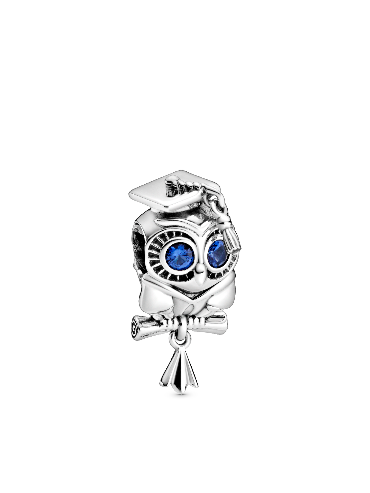 Женский шарм Pandora Wise Owl Graduation Charm, цвет: Серебро — фото 1