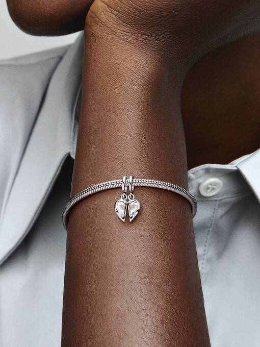792201c01 Splittable Mother & Daughter Dangle Charm | Pendant | Sterling silver ...