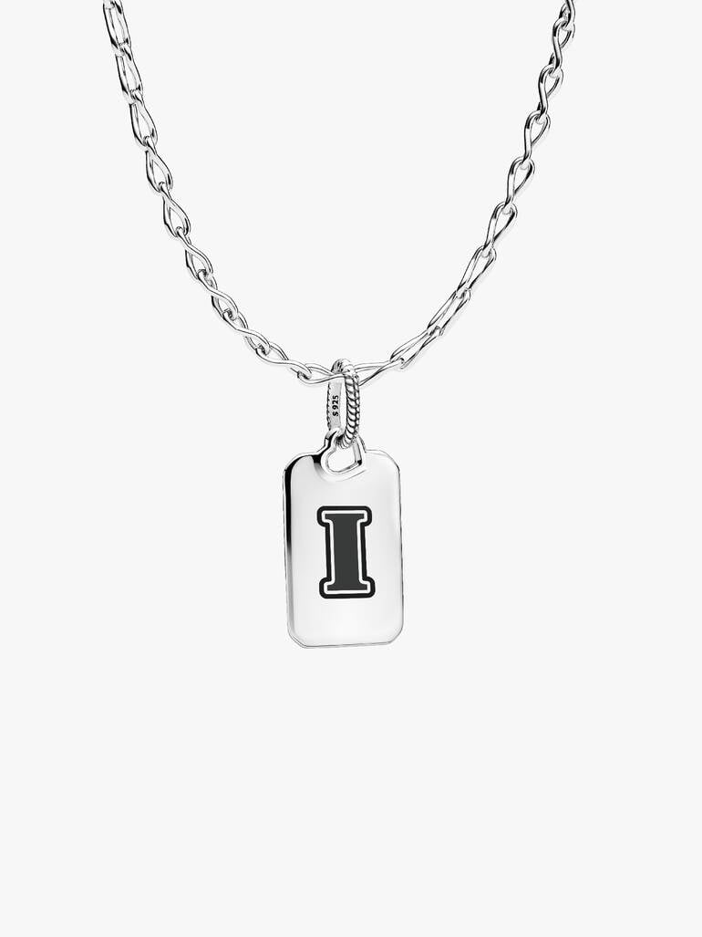 Letter I Rectangle Pendant