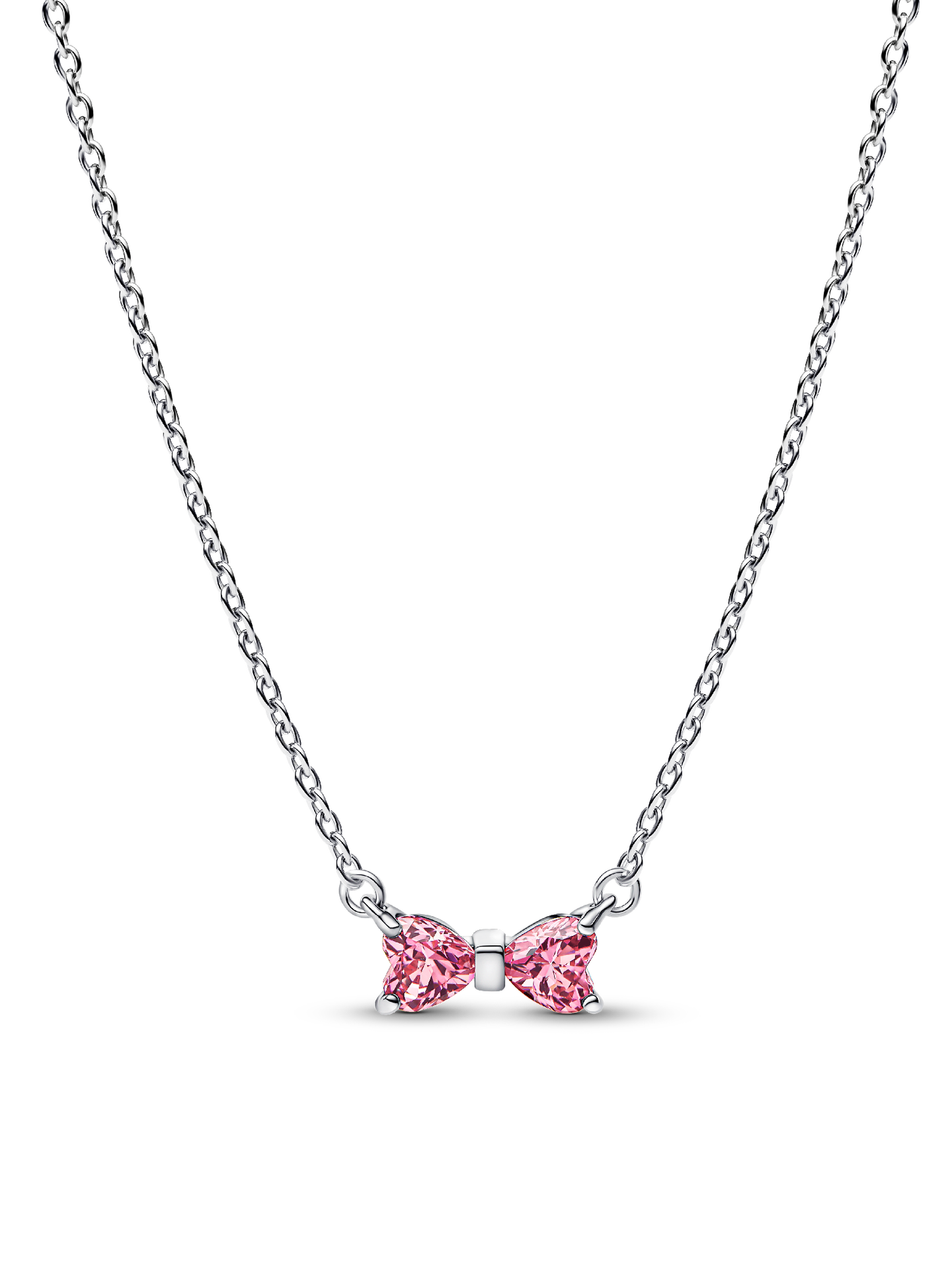 Женское колье Pandora Bow Pendant, цвет: Серебро — фото 1