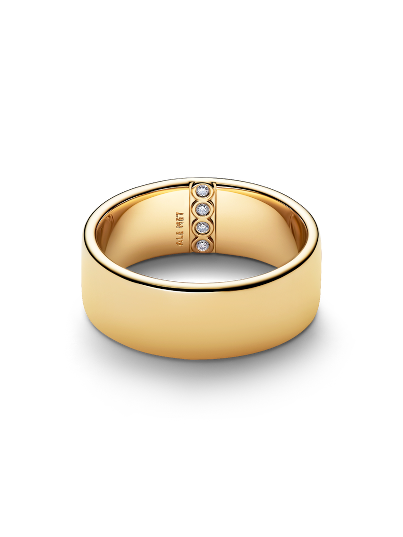 Engravable Wide Band Ring