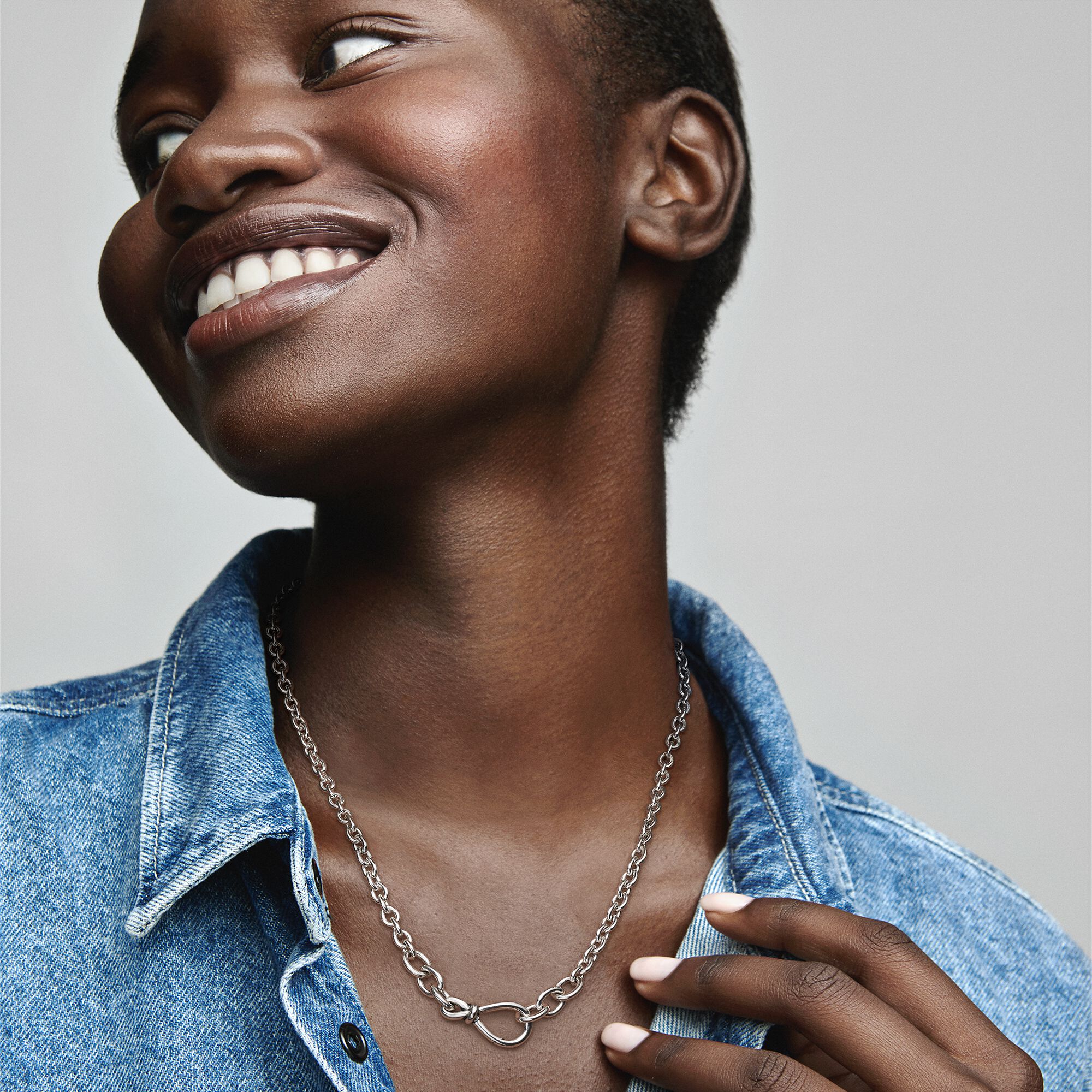 Chunky Infinity Knot Chain Necklace 
