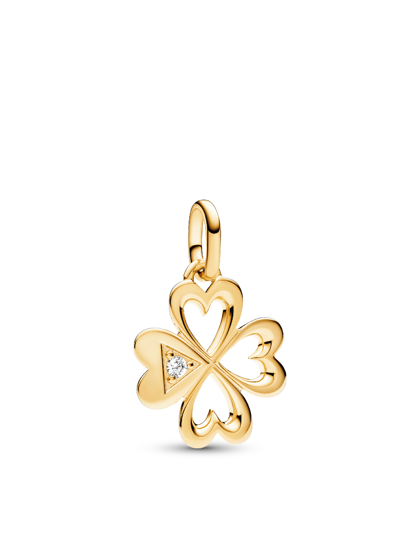 Шарм Pandora ME Heart Four-leaf Clover Medallion Charm, цвет: Позолоченный — фото 1