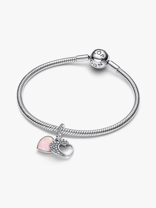 792201c01 Beautiful Mother Double Dangle Charm | Pendant | Sterling silver ...
