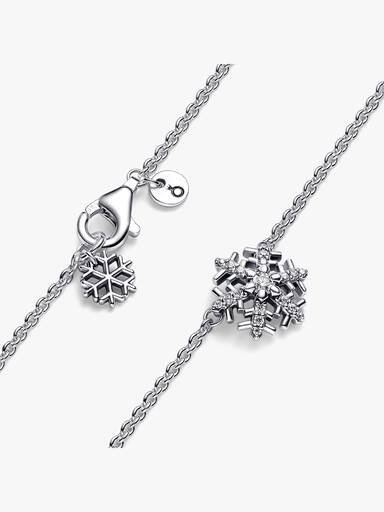 FINAL SALE - Sparkling Snowflake Pendant Necklace