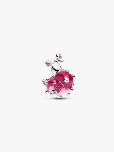 Pink Snail Charm