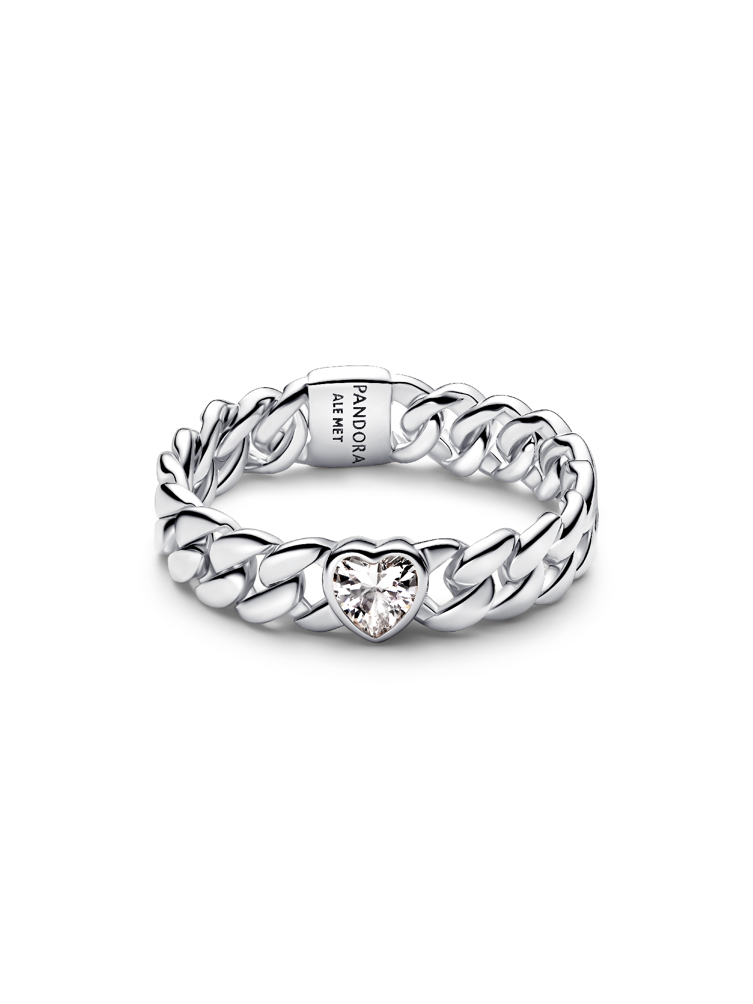 Heart Cuban Chain Ring