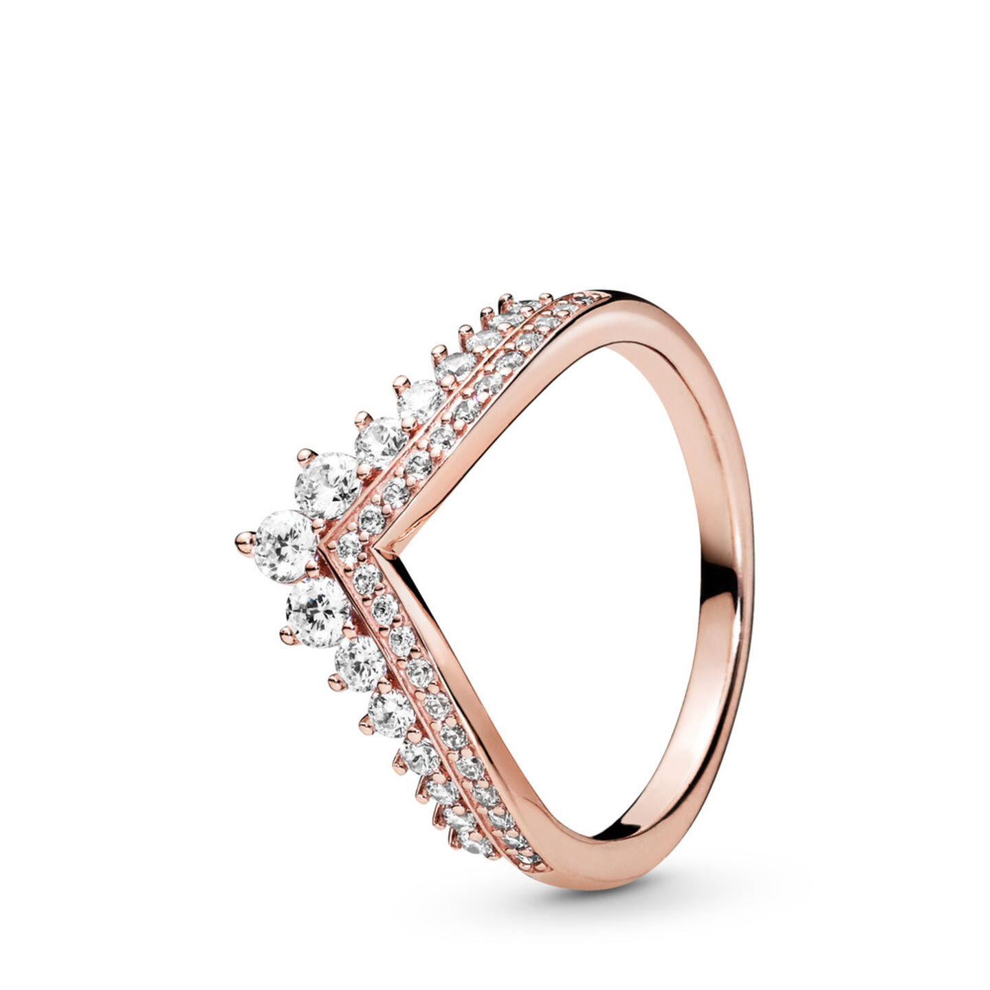 Женское кольцо Pandora Princess Wishbone, Rose gold plated, цвет: Покрытие розовым золотом — фото 2