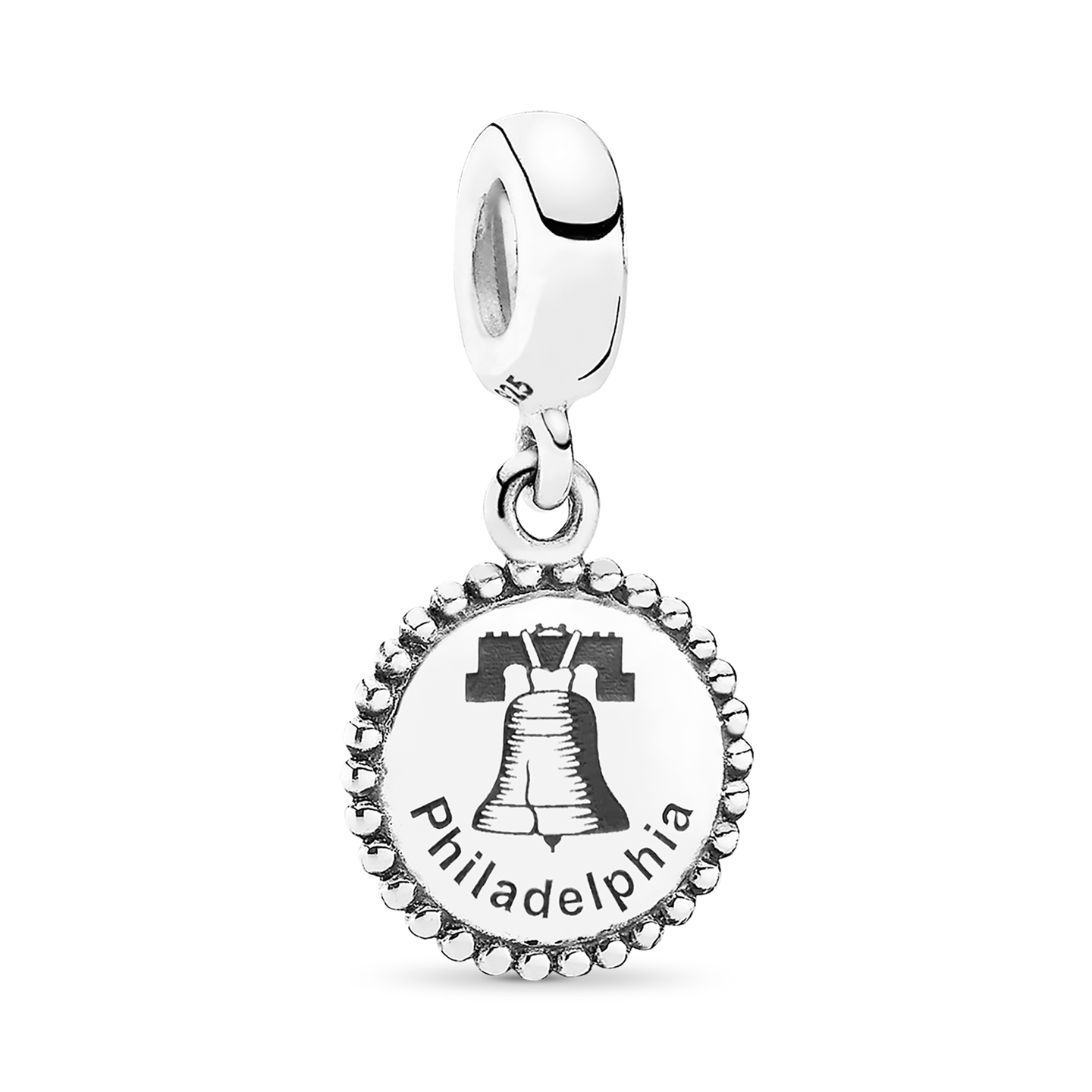 Женский шарм Pandora Philadelphia Dangle Charm, цвет: Серебро