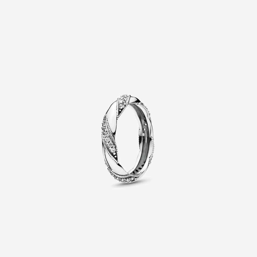 FINAL SALE - Dreams of Love Ring, Clear CZ image number 0